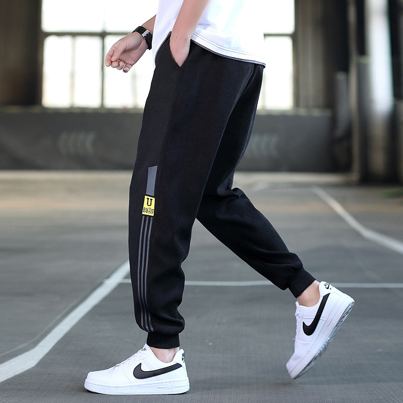 12青少年春秋季休闲长裤子男孩15岁高中初中学生大童男装运动裤13