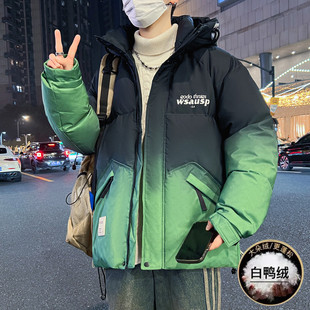 2025新款冬季青少年羽绒服男款初中高中学生大童冬装男孩加厚外套