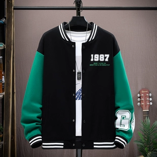 夹克13初中高中学生15岁男孩青少年棒球服外套帅气大童男装 春秋季