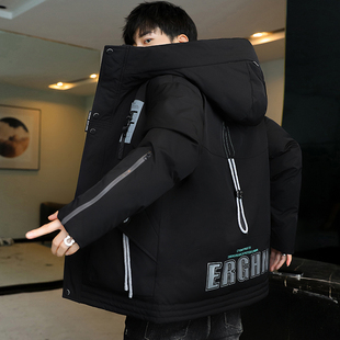 青少年冬季棉衣男加厚羽绒棉服外套初中高中学生帅气大童冬装棉袄