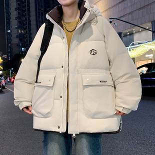 羽绒服男款冬季2025新款青少年初中高中学生潮流帅气加厚大童外套