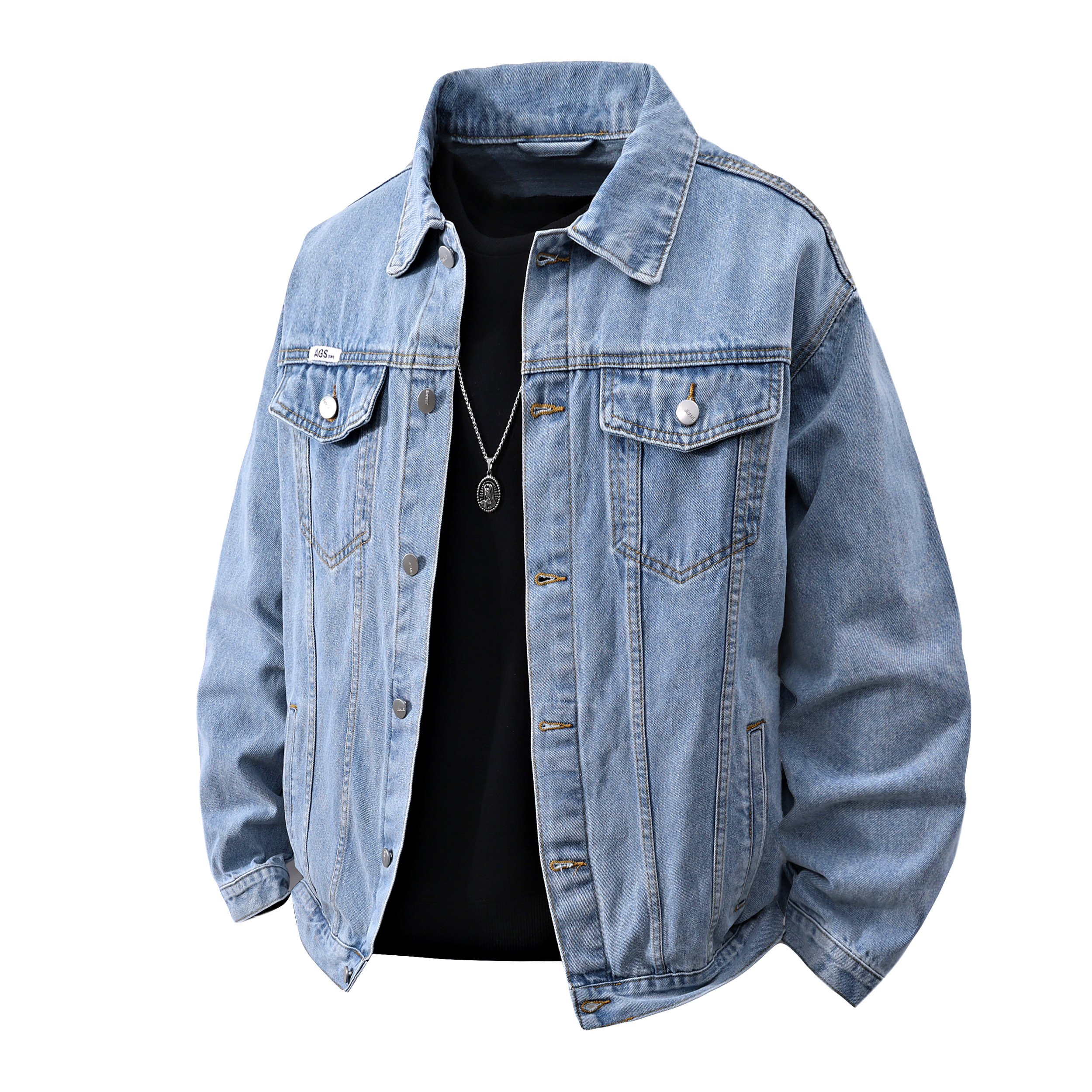 13春秋季青少年牛仔外套男14初高中学生15岁潮流帅气夹克大童春装,男装,夹克,淘宝优惠券,粉丝福利购,淘宝优惠卷