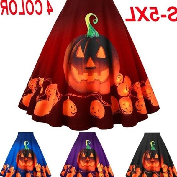 Autumn new Halloween pumpkin print half skirt ladies Printed skirtin the Women's clothing/Boutique , Skirts  category - from Buy2taobao.com to provide professional Taobao agent buy service