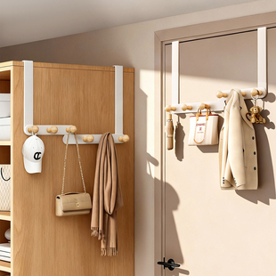门后挂钩一排加长款卧室高门上挂衣架免打孔置物架隐形挂包神器