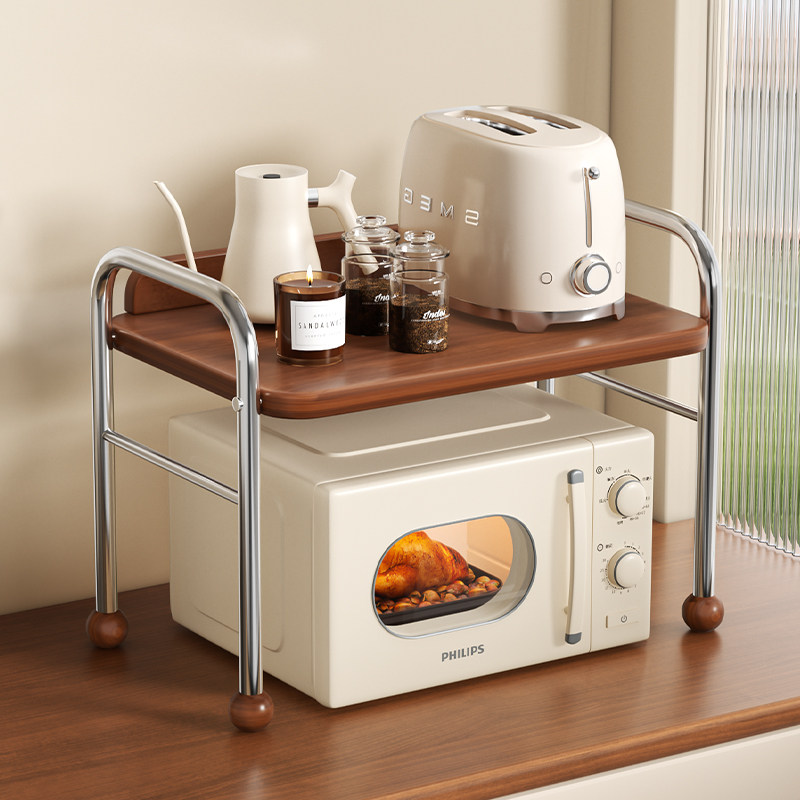 耐奔微波炉置物架多功能厨房家用放电饭煲锅一体收纳支架烤箱架子,厨房/烹饪用具,微波炉置物架,淘宝优惠券,粉丝福利购,淘宝优惠卷