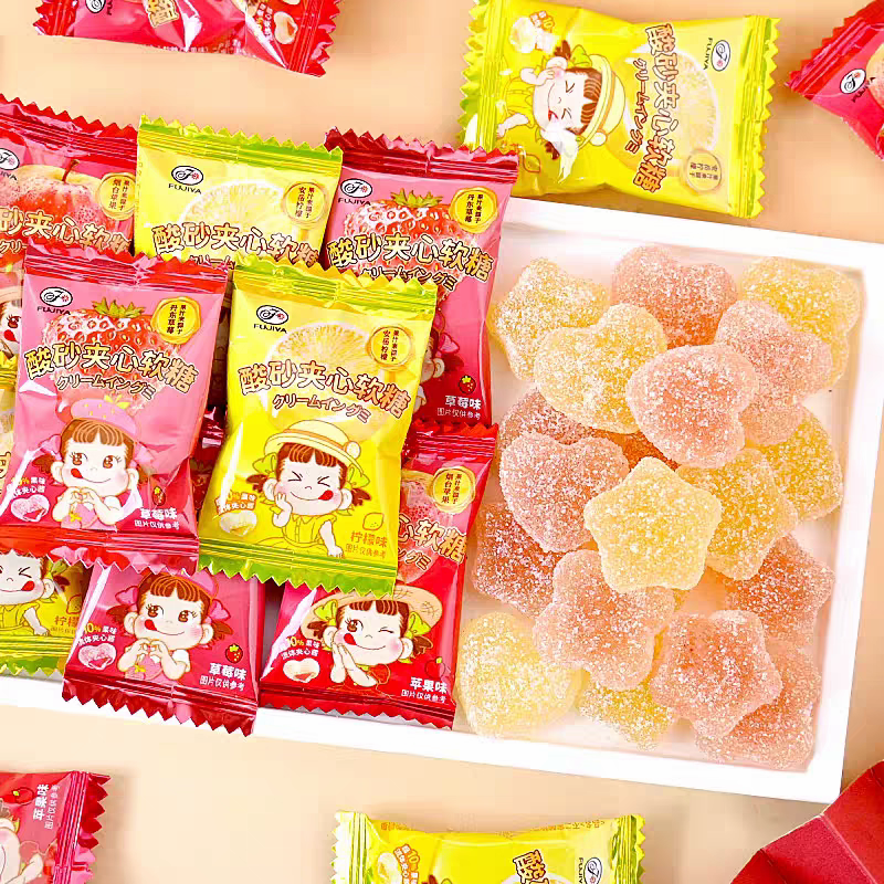 临期！不二家软糖水果味牛奶糖儿童休闲小零食学生礼物橡皮糖