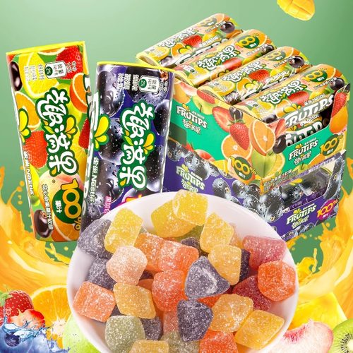 徐福记雀巢趣满果30g*2桶真果汁软糖零食Q弹综合水果味官方正品