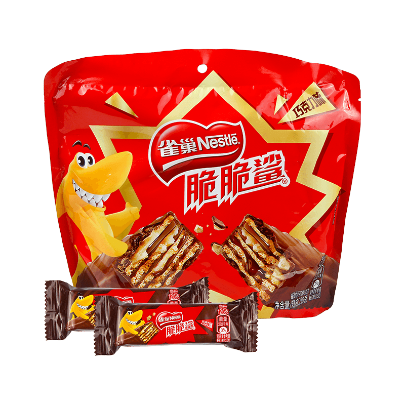 雀巢脆脆鲨巧克力威化饼干1000g