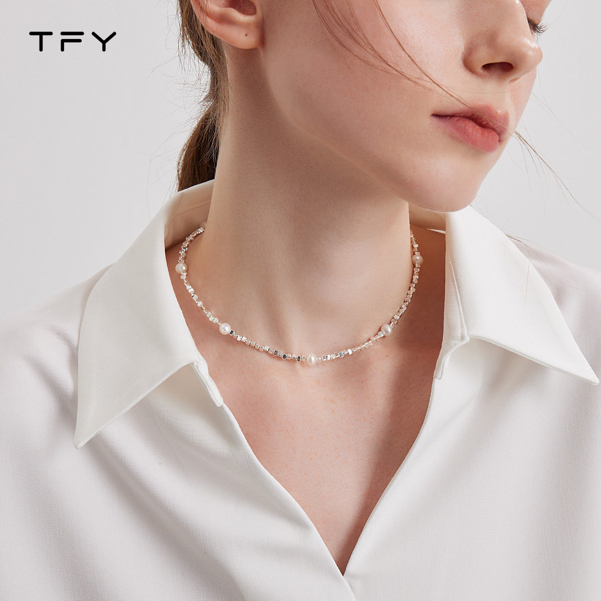 淡水珍珠碎银子项链女夏天2026新款爆款小众设计锁骨链颈链配饰,饰品/流行首饰/时尚饰品新,项链,淘宝优惠券,粉丝福利购,淘宝优惠卷