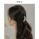 半扎发发夹珍珠抓夹高级感发饰女小号发卡中号新款 后脑勺夹子头饰