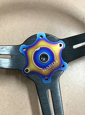 方向盘喇叭按钮按钮孔径75MM通用烤蓝色个性改装喇叭开关nd方向盘