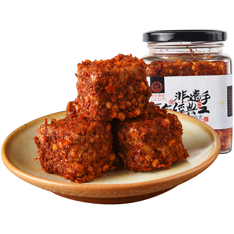 夹江320g甄选款麻辣豆腐乳川味无油非遗手工正宗霉豆腐下饭菜湖南