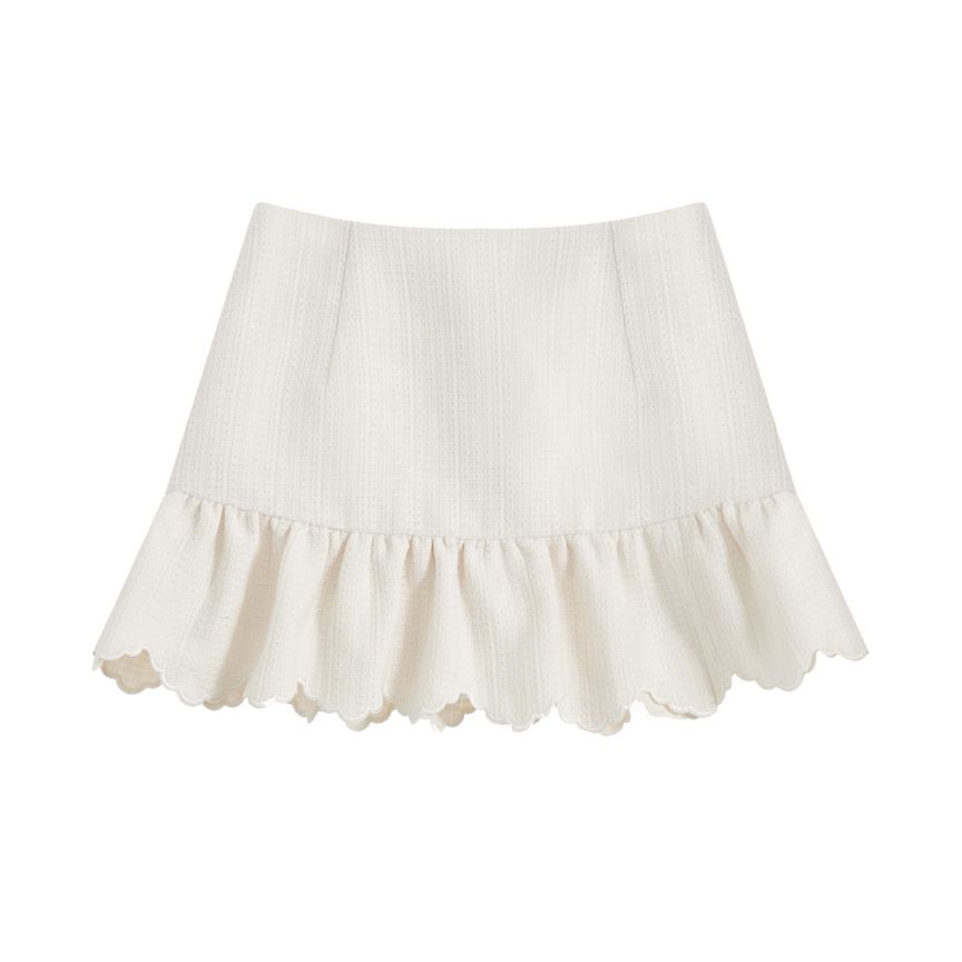 【昕怡粉丝专享】PINPINPLUS 荷叶边短裙 3C61001FP