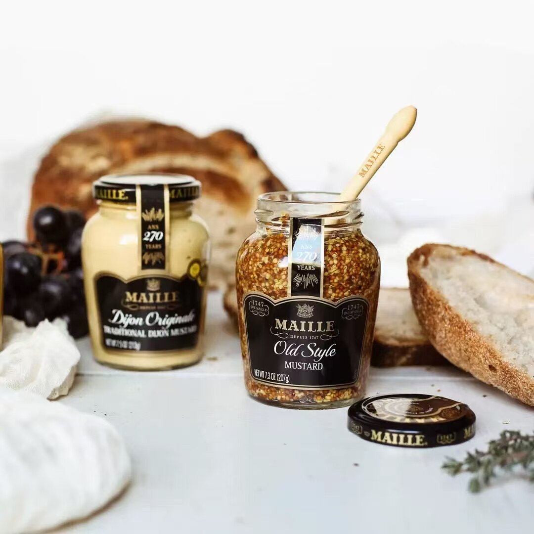 MAILLE魅雅传统第戎大藏芥末粗粒第戎大藏芥末蜂蜜芥末法国进口