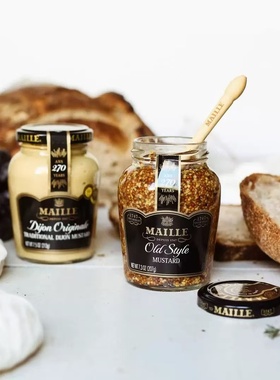 MAILLE魅雅传统第戎大藏芥末粗粒第戎大藏芥末蜂蜜芥末法国进口