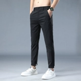 Летние тонкие повседневные брюки, универсальные трендовые штаны, коллекция 2022, в корейском стиле, свободный прямой крой