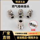 燃气管专用格林接头 家用不锈钢加厚天然气4分转换接头煤气管配件