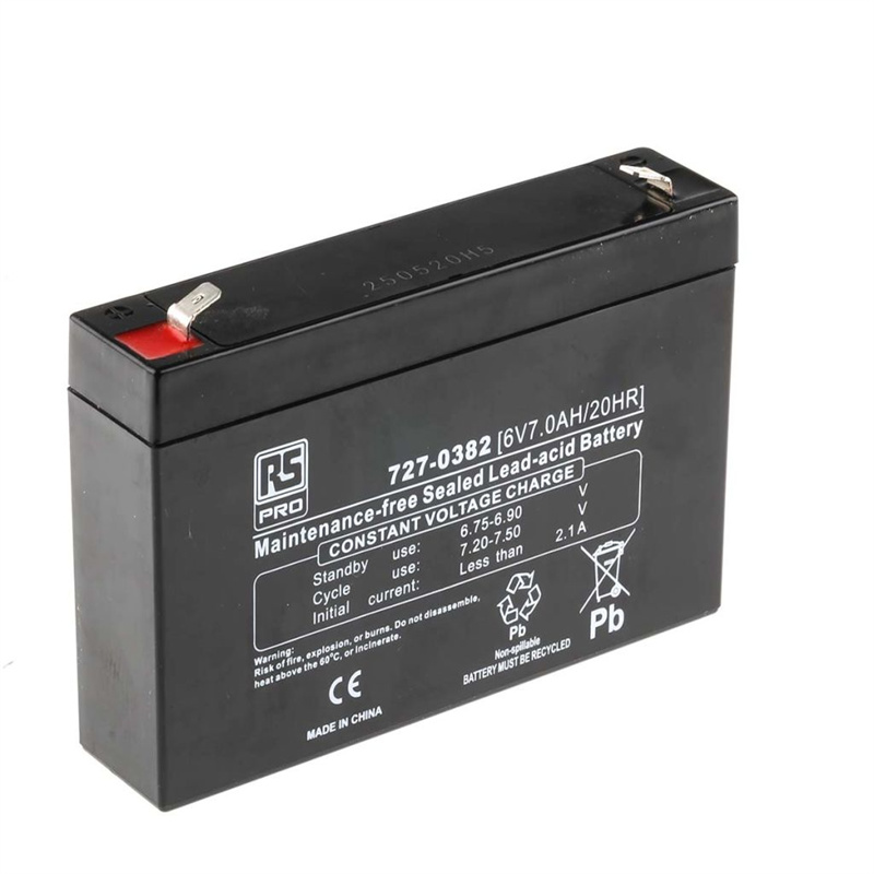 RS PRO蓄电池 727-0382 6V7.0AH/20HR免维护可充电铅酸电池