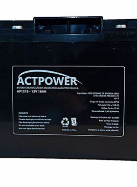 ACTPOWER蓄电池 AP1218 12V 18AH 免维护铅酸电池
