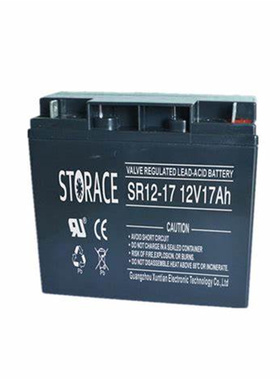 STORACE蓄电池 SR12-17 12V17AH 免维护铅酸电池