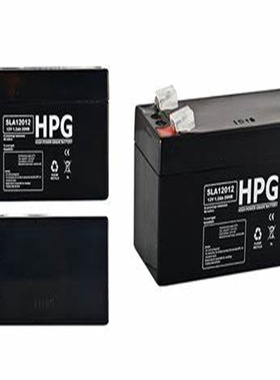 HPG蓄电池 SLA12012 12V1.2AH/20HR免维护可充电铅酸电池