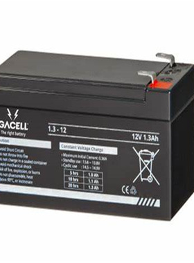 GACELL蓄电池 1.3-12 12V1.3AH 免维护可充电铅酸电池