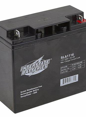 INTERSTATE BATTERIES蓄电池 SLA1116 12V18AH/20HR 免维护电池