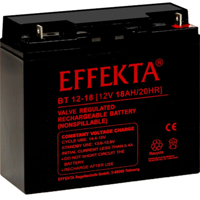 EFFEKTA 蓄电池 BT 12-18 12V 18AH/20HR 免维护铅酸电池