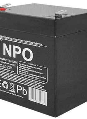 NPO蓄电池 LX1245AGM 12V4.5AH 免维护可充电电池