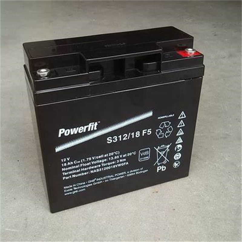 powerfit蓄电池 S312/18 F5 12V 18AH/c20 免维护铅酸电池