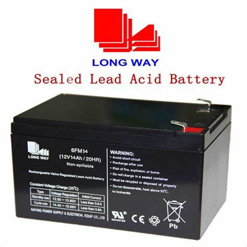 LONG WAY蓄电池 6FM14 12V-14AH/20HR 免维护铅酸电池
