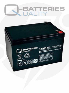Q-BATTERY UALITY蓄电池 12LCP-15 12V15AH/20HR 免维护铅酸电池