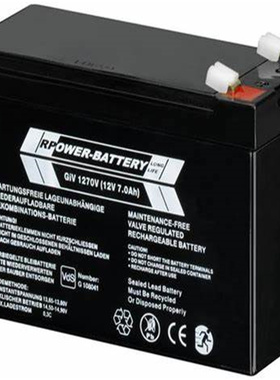 RPOWER-BATTERY蓄电池 GIV1270V 12V7.0AH 免维护铅酸电池