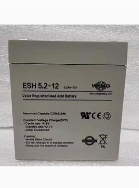 WING 蓄电池 12v5.2ah ESH5.2-12 ES5.2-12HR KUKA库卡机器人用