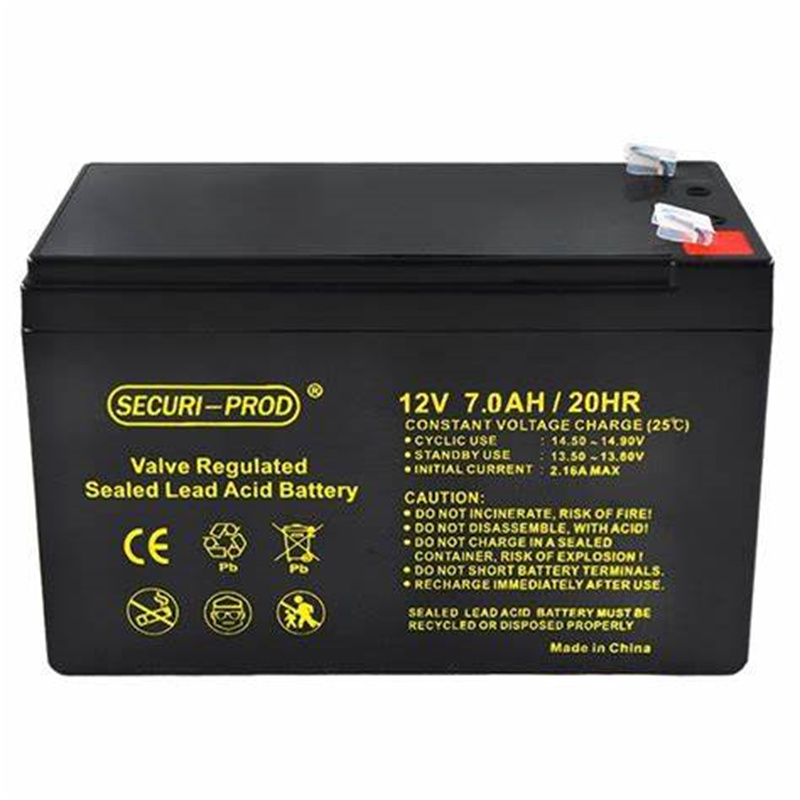 SECURI-PROD蓄电池 12V7.0AH/20HR 免维护可充电电池