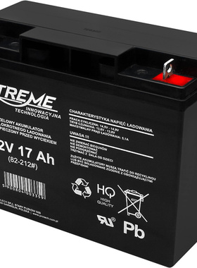 XTREME蓄电池 12V17AH 82-212# 免维护铅酸电池