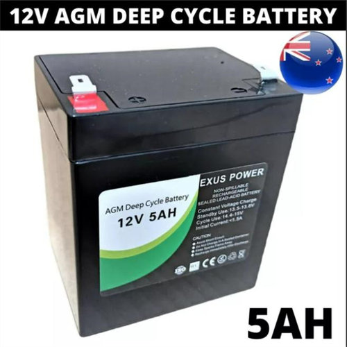 EXUS POWER蓄电池 12V5AH 免维护可充电电池