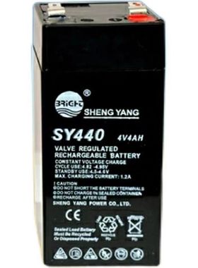 晟阳电池SY440D电子秤台称4V4AH通用充电LS林氏蓄电瓶4V4.5AH