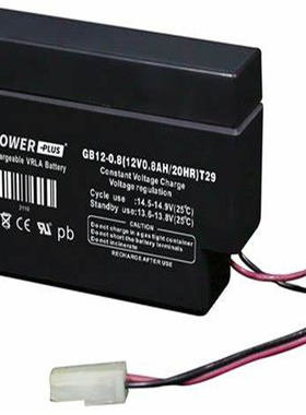 POWERPLUS蓄电池GB12-0.8 12V0.8AH/20HRT29精密仪器医疗设备电池