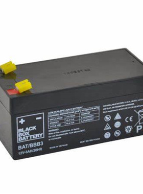 BLACK BOX BATTERY蓄电池 BAT/BBB3 12V-3AH/20HR 可充电电池