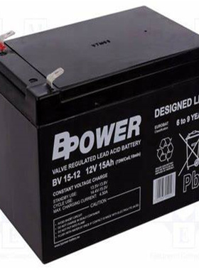 BPOWER蓄电池 BV15-12 12V15AH 免维护铅酸电池