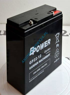 BPOWER 蓄电池 GP22-12 12V 22AH/20HR 340A CCA 免维护铅酸电池
