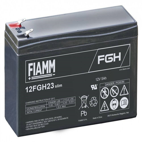 非凡 FIAMM蓄电池 12FGH23 slim 12V5AH 免维护可充电电池