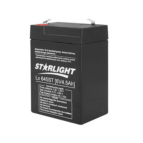 STRLIGHT蓄电池LX645ST 6V4.5AH电子称 仪器仪表电池