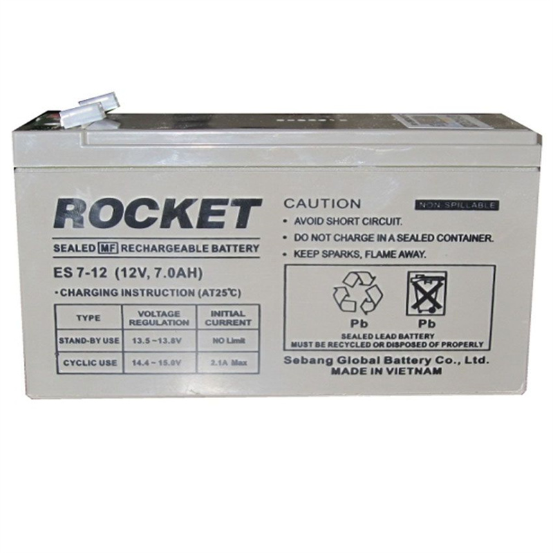 ROCKET蓄电池 ES7-12 12V7.0AH 免维护可充电电池