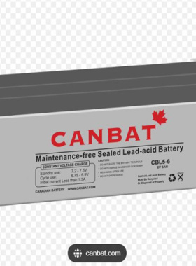 CANBAT CBLG5-6 6V5AH免维护可充电铅酸蓄电池