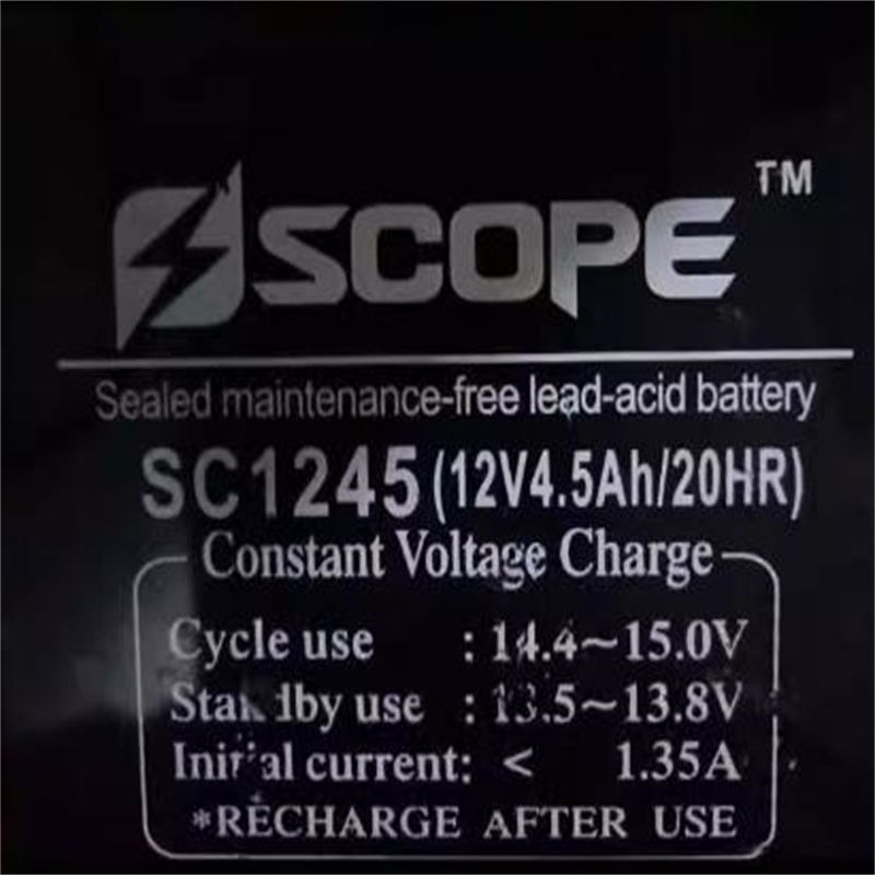 SCOPE电瓶SC124512V4.5AH/20HR图片