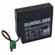 EUROGLOBE蓄电池EG0.8 12V0.8AH精密仪器医疗设备免维护电池