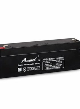 AMPTEK蓄电池 AT12-2.2 12V2.2AH/20HR 免维护可充电铅酸电池