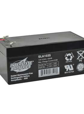 INTERSTATE BATTERIES蓄电池 SLA1035 12V3.5AH/20HR 免维护电池